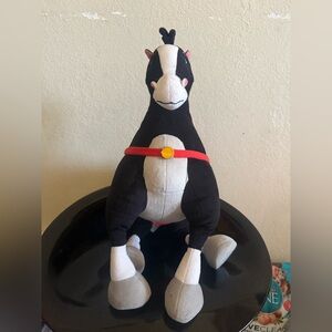 Disney Mulan Horse KHAN Black War Horse Stuffed Animal Plush 15"